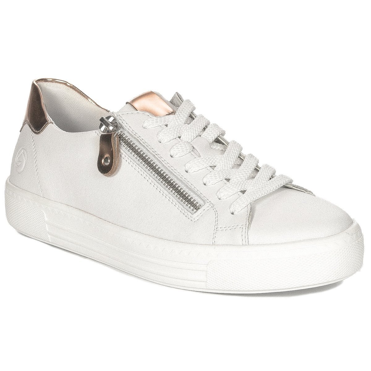 Remonte trampki damskie skórzane White białe-37