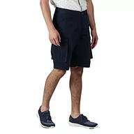 Spodenki męskie - Regatta Regatta męskie Shorebay Coolweave bawełniane szorty w stylu cargo z wieloma kieszeniami granatowy 32-inch RMJ221 - miniaturka - grafika 1