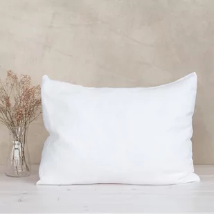 Poszewka na poduszkę lniana MOANA Basic, Rozmiar - 70x80, Kolor - snow white NAJLEPSZA CENA, - Poszewki na poduszki - miniaturka - grafika 1
