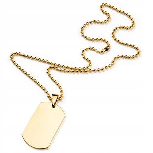 Betlewski naszyjnik męski łańcuszek nieśmiertelnik na szyję stalowy - Naszyjniki męskie - miniaturka - grafika 1