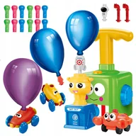 Samochody i pojazdy dla dzieci - Wyrzutnia Balonowa Aerodynamiczny Samochód +Pompka - miniaturka - grafika 1