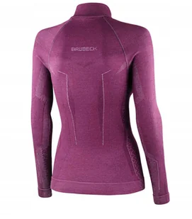 LS1609W Bluza damska z kr�tkim ekspresem EXTREME MERINO fuksjowy S - Bluzy damskie - miniaturka - grafika 1