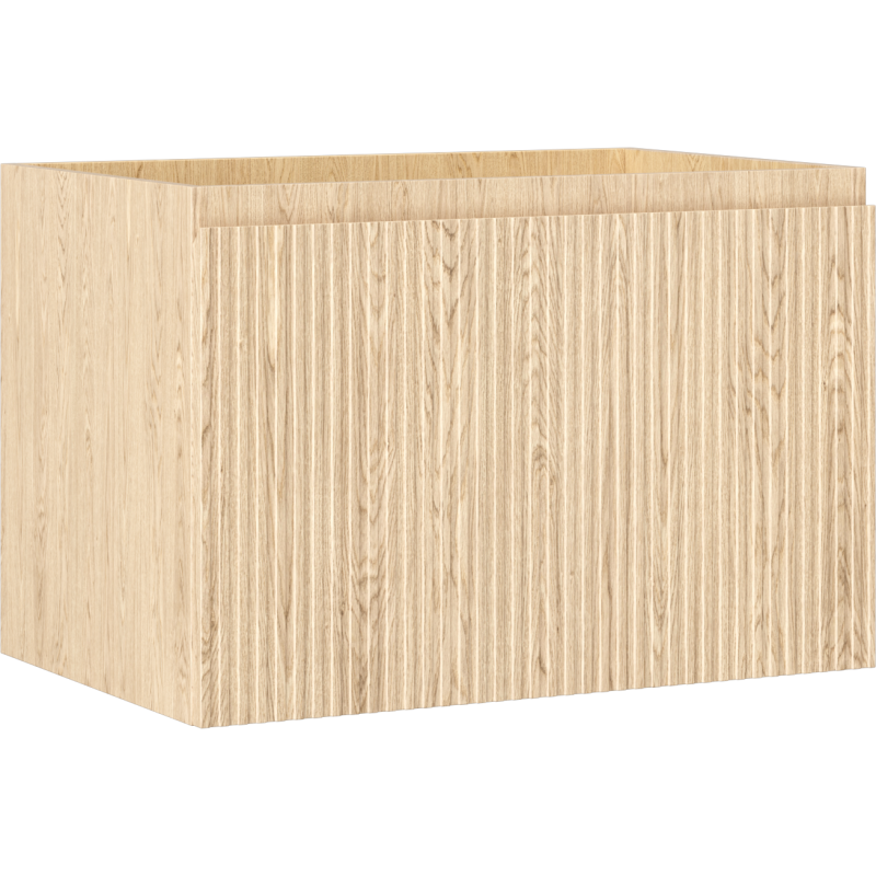 Mexen Rivel szafka łazienkowa podumywalkowa 70 cm, 1 szuflada, ryflowana , dąb - 91A20-07047-1-BF81