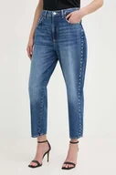 Spodnie damskie - Guess jeansy damskie high waist W4RA21 D4T9L - miniaturka - grafika 1