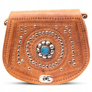 Torebka Damska Listonoszka Na Ramię Skóra Naturalna Z Maroko Tłoczone Wzory - Torebki damskie Torebka Damska Listonoszka Na Ramię Skóra Naturalna Z Maroko Tłoczone Wzory - Torebki damskie - miniaturka - grafika 1