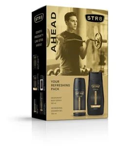 STR 8 Zestaw prezentowy Ahead (Deo spray 150ml+Żel pod prysznic 250ml) - Kosmetyki do kąpieli - miniaturka - grafika 2