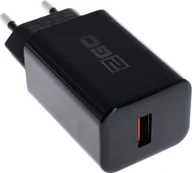 Ładowarki do telefonów - Ładowarka 2GO 18W 1x USB-C czarna - miniaturka - grafika 1