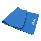 Maty do jogi - Gorilla Sports mata do jogi (190 x 60 x 1,5 cm) antypoślizgowa mata do pilatesu, jogi, fitnessu, ćwiczeń siłowych, dostępna w różnych kolorach grubość 1,5 cm , niebieski, 190 x 60 x 1.5 cm 100541-00041-0133 - miniaturka - grafika 1