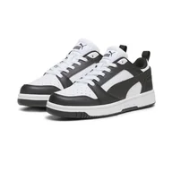 Buty trekkingowe dziecięce - Młodzieżowe sneakersy Rebound V6 Lo PUMA White Black - miniaturka - grafika 1