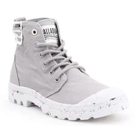 Trampki damskie - Buty Palladium Hi Organic W 96199-009-M szare - miniaturka - grafika 1