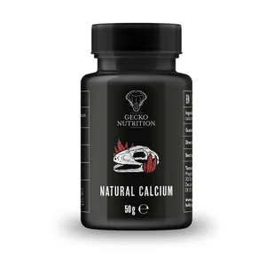 Gecko Nutrition Natural Calcium - wapno naturalne 50g - Pielęgnacja i zdrowie płazów i gadów - miniaturka - grafika 1
