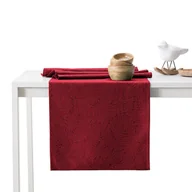 Obrusy i serwetki - Bieżnik plamoodporny AMELIAHOUSE Gaia, bordowy, 30x80 cm - miniaturka - grafika 1