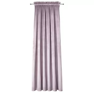 Euro Firany Zasłona 135 x 270 Dekoracyjna Velvet Rosa Puder 1206196 - Zasłony - miniaturka - grafika 1