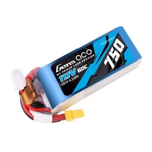 Akumulator Gens Ace 750mAH 11.1V 60C 3S1P Lipo z konektorem XT30 - Akcesoria i części modelarskie - miniaturka - grafika 1