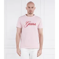 Koszulki męskie - GUESS T-shirt SS CN GUESS 3D EMBRO | Regular Fit - miniaturka - grafika 1