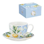 Filiżanki - Filiżanka ze spodkiem porcelanowa 240 ml LIMONETTI - miniaturka - grafika 1