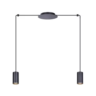 Kaja Oświetlenie Czarna lampa wisząca z możliwością regulacji K-4896 PUERTO K-4896 - Lampy sufitowe - miniaturka - grafika 1