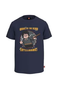 Lego t-shirt bawełniany dziecięcy Harry Potter kolor granatowy z nadrukiem - Koszulki dla chłopców - miniaturka - grafika 1