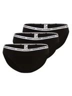 Majtki damskie - Tommy Hilfiger Figi pakowane po 3 szt. Kobiety Dżersej czarny jednolity, S/M - miniaturka - grafika 1