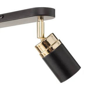Luminex Spot Reno black/gold 2 5164 - Lampy sufitowe - miniaturka - grafika 6