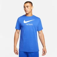 Koszulki męskie - Koszulka Nike Swoosh DH3890 480 niebieski M - miniaturka - grafika 1
