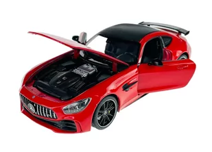 WELLY MERCEDES AMG GT R CZERWONY 1:24 - Samochody i pojazdy dla dzieci - miniaturka - grafika 1
