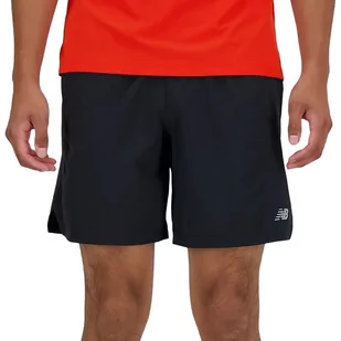 Spodenki męskie New Balance MS41283BK  czarne - Spodnie sportowe męskie - miniaturka - grafika 1