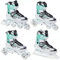 Rolki - Rolki Łyżwy 4w1 Raven Profession White/Mint 28-32 - miniaturka - grafika 1