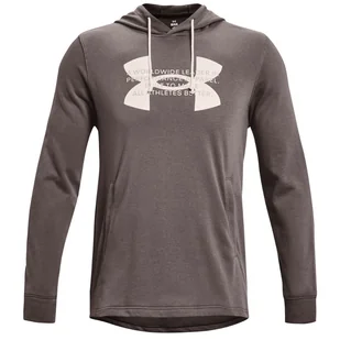 Męska bluza Under Armour Rival Terry Logo Hoodie Rozmiar: M / Kolor: brązowy - Bluzy sportowe męskie - miniaturka - grafika 1