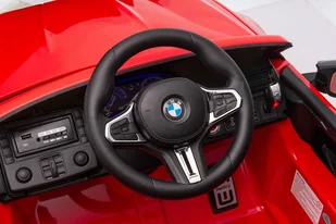 Auto Na Akumulator BMW M5 Z Platformą Dla Rodzica Czerwone Lakierowane - Pojazdy elektryczne dla dzieci - miniaturka - grafika 11