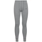 Legginsy - ODLO Męskie legginsy Bl Bottom Long Active Warm Eco szary Steel Grey Melange XL 159122 - miniaturka - grafika 1