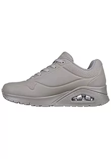 Trampki damskie - Skechers Damskie trampki UNO, szare Durabuck/Mesh, 8 UK, Szara siatka Durabuck, 41 EU - grafika 1