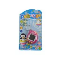 Zabawki interaktywne dla dzieci - Lean Toys Gra Elektroniczna Tamagotchi Zwierzątko Jajeczko Różowe - miniaturka - grafika 1