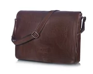 Torebki damskie - Męska brązowa torba miejska na ramię Solier S11 - miniaturka - grafika 1