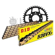 Części motocyklowe - Zestaw łańcuchów DID stal 520VX3 / 112 nit zamek do Honda CA Rebel 125 ccm rok prod. 1996-2001 - miniaturka - grafika 1