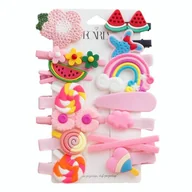 Kosmetyki kąpielowe dla dzieci - Zestaw spinek i wsuwek do włosów Pink Sugar 14szt. - miniaturka - grafika 1