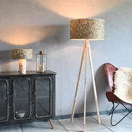 Lampy stojące - LeuchtNatur Ligno lampa stojąca sosna siano/łąka - miniaturka - grafika 1