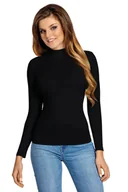 Bluzki damskie - Babell Bluzka Resta Czarna Długi rękaw Czarny L - miniaturka - grafika 1
