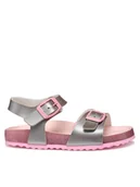 Buty dla dziewczynek - Geox Sandały J Adriel J558MI 000NF C0566 M Srebrny - miniaturka - grafika 1