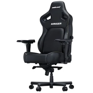 Fotel ANDA SEAT Kaiser 4 XL Czarny (skóra ekologiczna PVC) - Fotele gamingowe - miniaturka - grafika 1