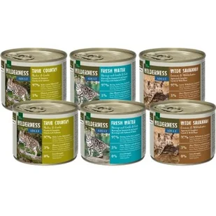 REAL NATURE WILDERNESS Adult Zestaw mieszany 6 x 200 g Zestaw mieszany 1 - Mokra karma dla kotów - miniaturka - grafika 1