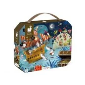 Puzzle - Janod Puzzle w walizce Wyprawa po skarb 36 elementów 4+ Made in France, solution-bc-7545-0 - miniaturka - grafika 1