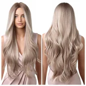 Ozdoby do włosów - Peruka brąz blond ombre fale jak naturalna - miniaturka - grafika 1