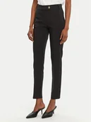 Spodnie damskie - Rinascimento Spodnie materiałowe CFC0122741003 Czarny Regular Fit - miniaturka - grafika 1