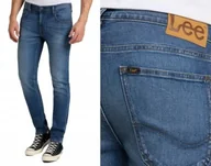 Spodnie męskie - Lee Luke rurki spodnie jeans slim tapered Zip Fly Fresh W36 l32 - miniaturka - grafika 1