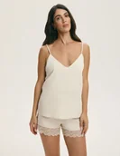 Piżamy damskie - Piżama damska CAPPUCINO Esotiq beżowy XL - miniaturka - grafika 1