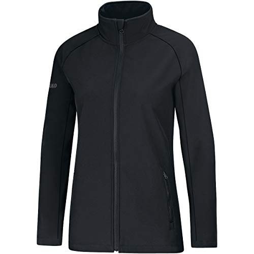 JAKO Damska kurtka softshell Team Softshell, czarna, 42