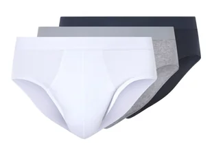 LIVERGY® Majtki slipy męskie z bawełną, 3 pary (Granatowy/szary/biały, 9/3XL) - Majtki męskie LIVERGY® Majtki slipy męskie z bawełną, 3 pary (Granatowy/szary/biały, 9/3XL) - Majtki męskie - miniaturka - grafika 1