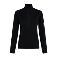 Bluzy damskie - Bluza damska Icebreaker Merino 300 RealFleece Descender LS Zip Black S - miniaturka - grafika 1