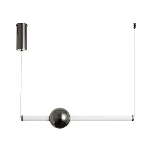 Lampa wisząca O-LINE LED 63 cm czarna ST-1688S-BK Step Into Design - Lampy sufitowe - miniaturka - grafika 1